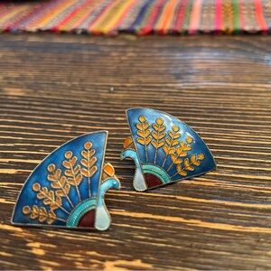Peacock Earrings